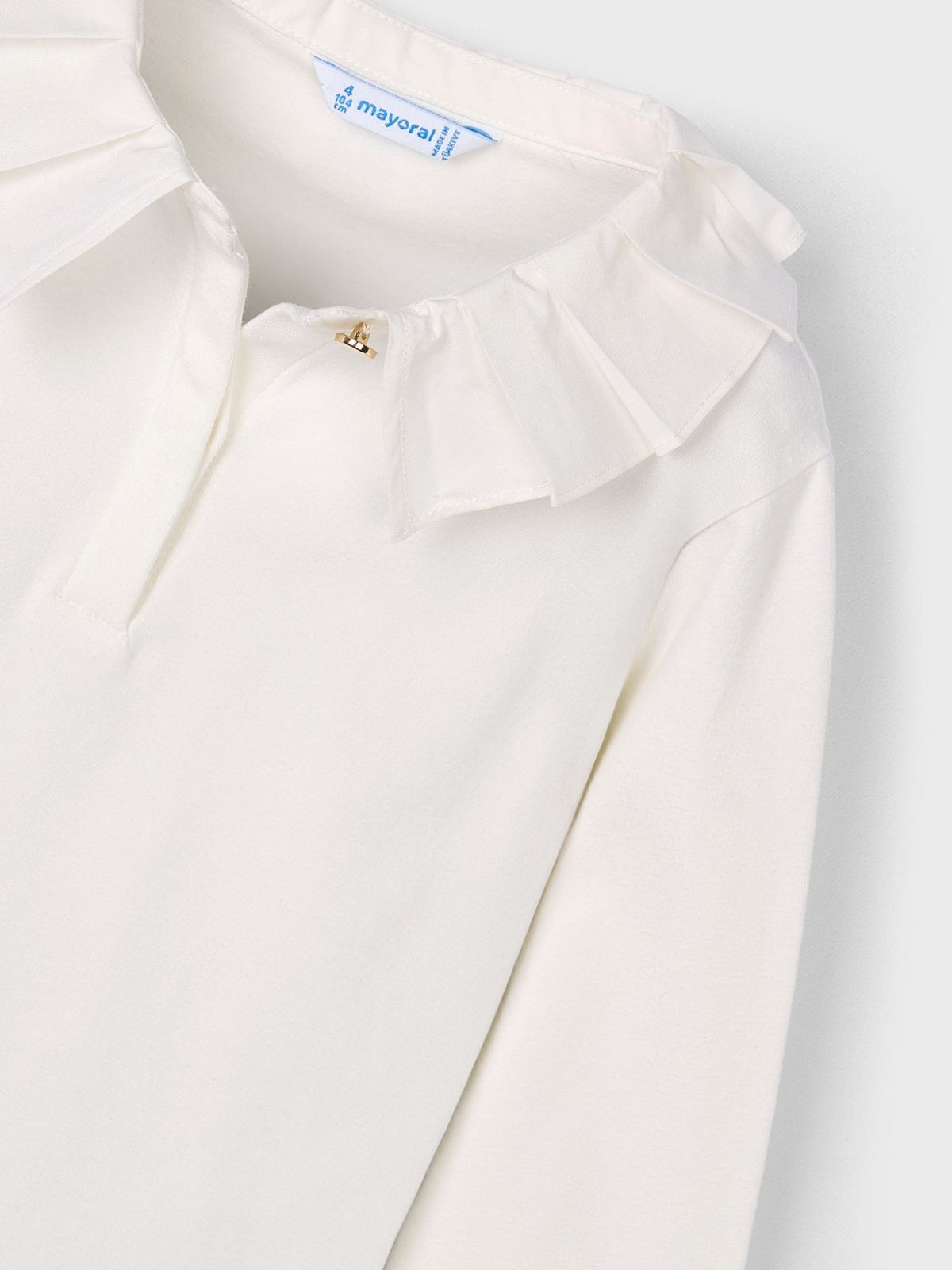 Polo m/comp. básico bebé Nata (Creme / Pérola)  para Menina - Mayoral