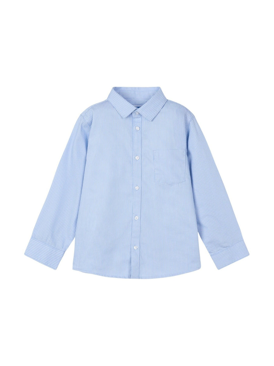 Camisa m/comp.básica Celeste ra (Celeste)  para Menino - Mayoral