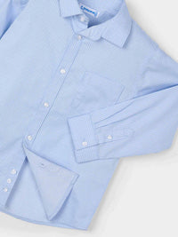 Camisa m/comp.básica Celeste ra (Celeste)  para Menino - Mayoral