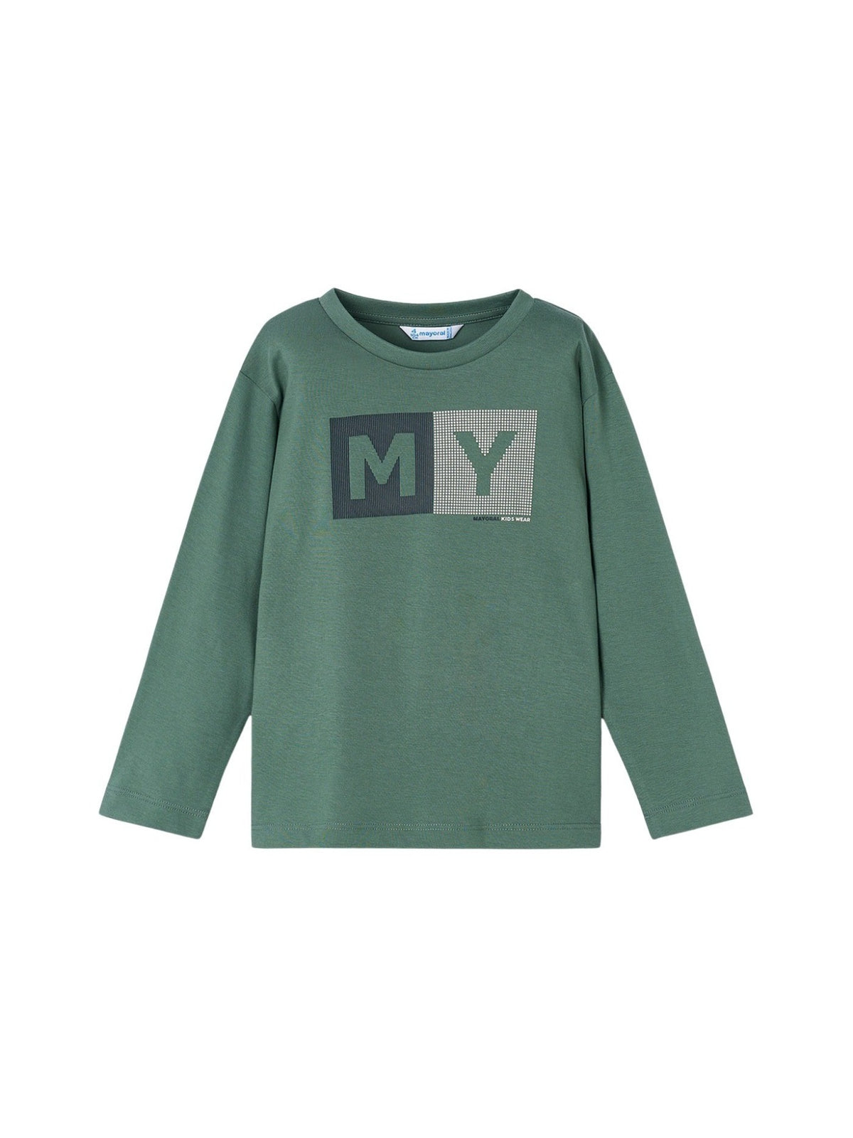 Camiseta básica bebé Abeto (Verde Tropa)  para Menino - Mayoral