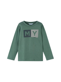 Camiseta básica bebé Abeto (Verde Tropa)  para Menino - Mayoral