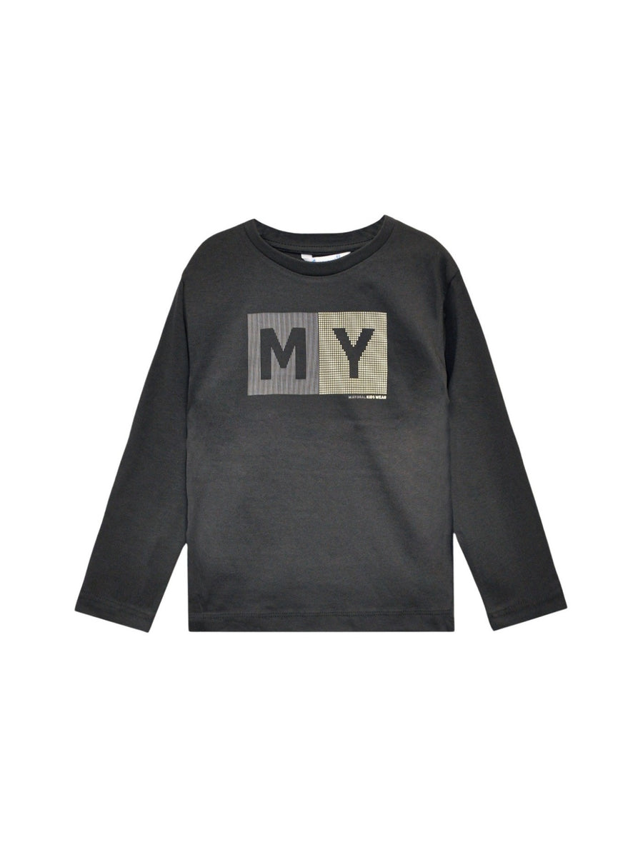 Camiseta básica bebé Sombra (Cinza Escuro)  para Menino - Mayoral