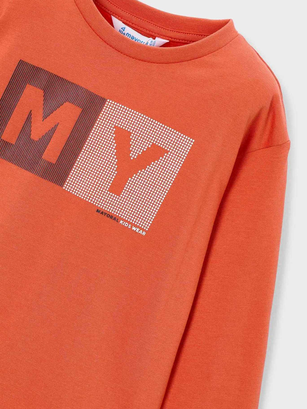 Camiseta básica bebé Laranja (Laranja Outono)  para Menino - Mayoral