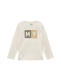 Camiseta básica bebé Nata (Creme / Pérola)  para Menino - Mayoral
