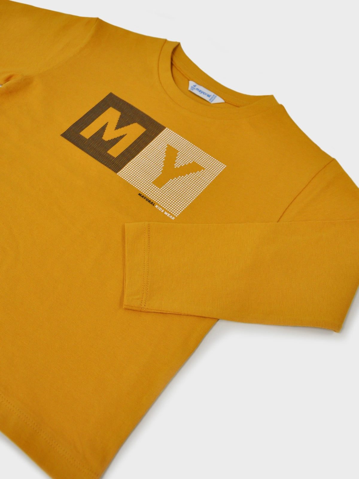 Camiseta básica bebé Mostarda (Amarelo Ocre)  para Menino - Mayoral