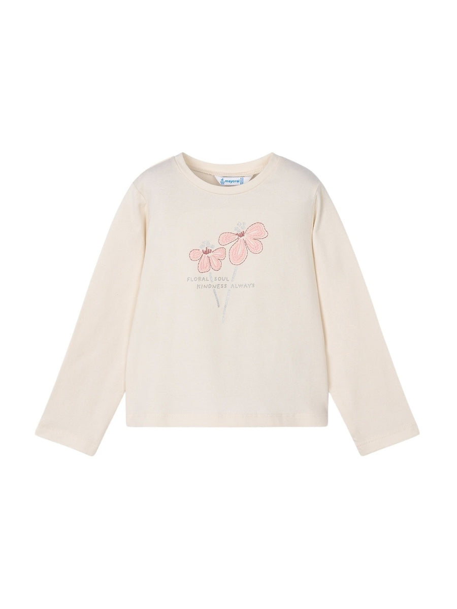 Camiseta básica bebé Macchiato (Bege)  para Menina - Mayoral