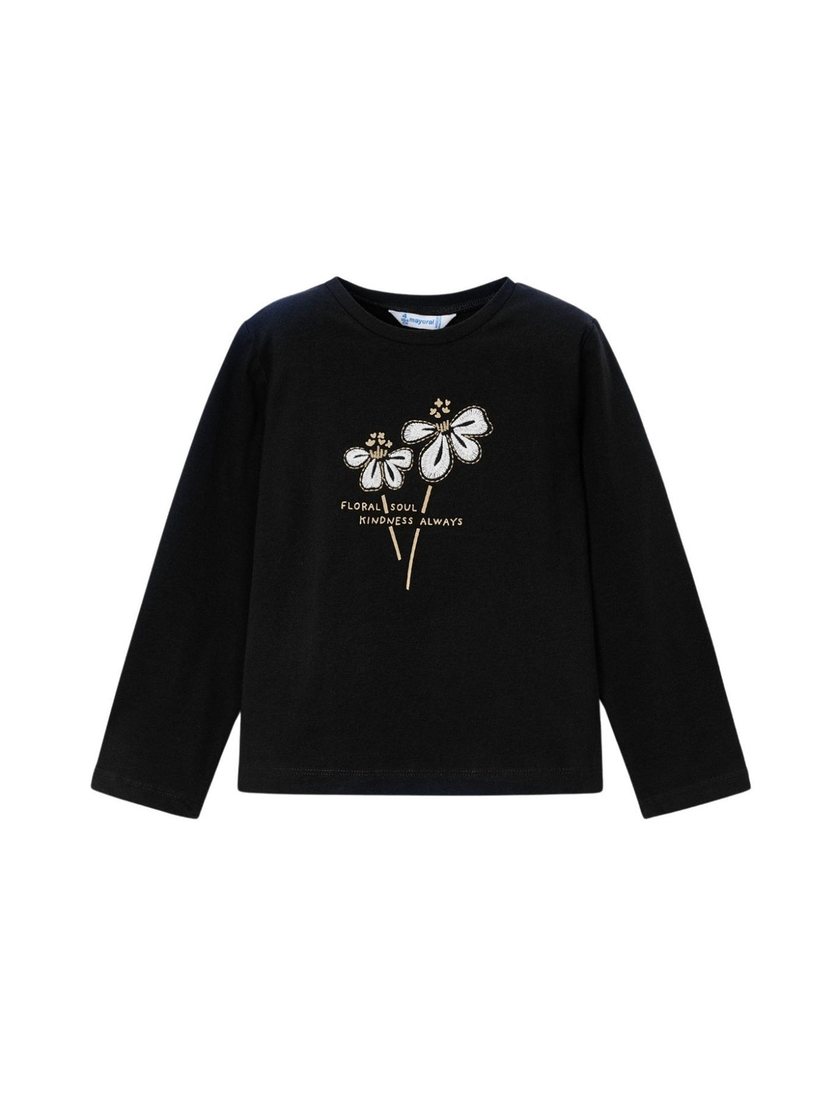 Camiseta básica bebé Preto (Preto)  para Menina - Mayoral
