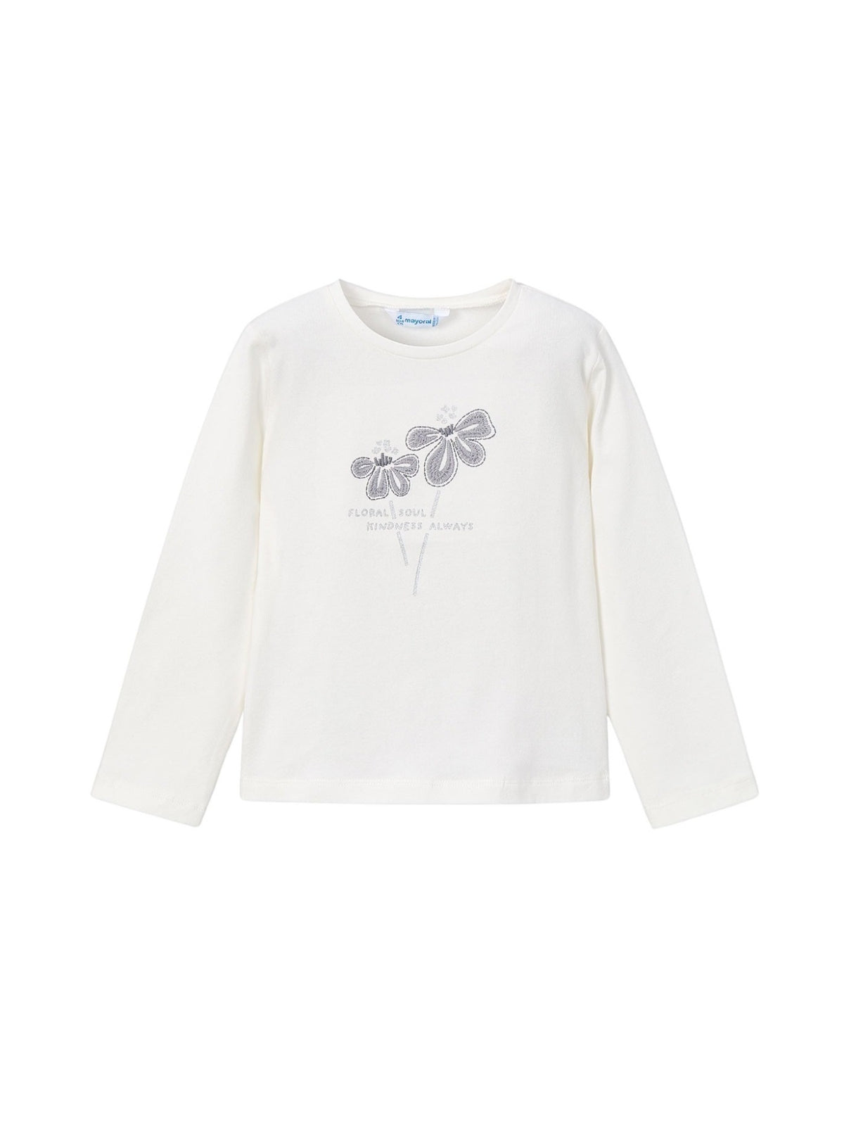 Camiseta básica bebé Nata (Creme / Pérola)  para Menina - Mayoral