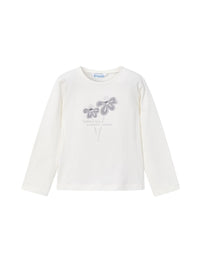 Camiseta básica bebé Nata (Creme / Pérola)  para Menina - Mayoral