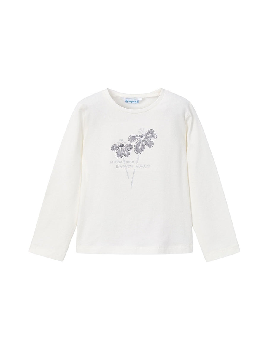 Camiseta básica bebé Nata (Creme / Pérola)  para Menina - Mayoral