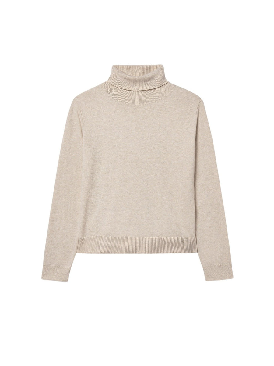 Camisola tricot básica Sésamo vig (Bege)  para Menina - Mayoral