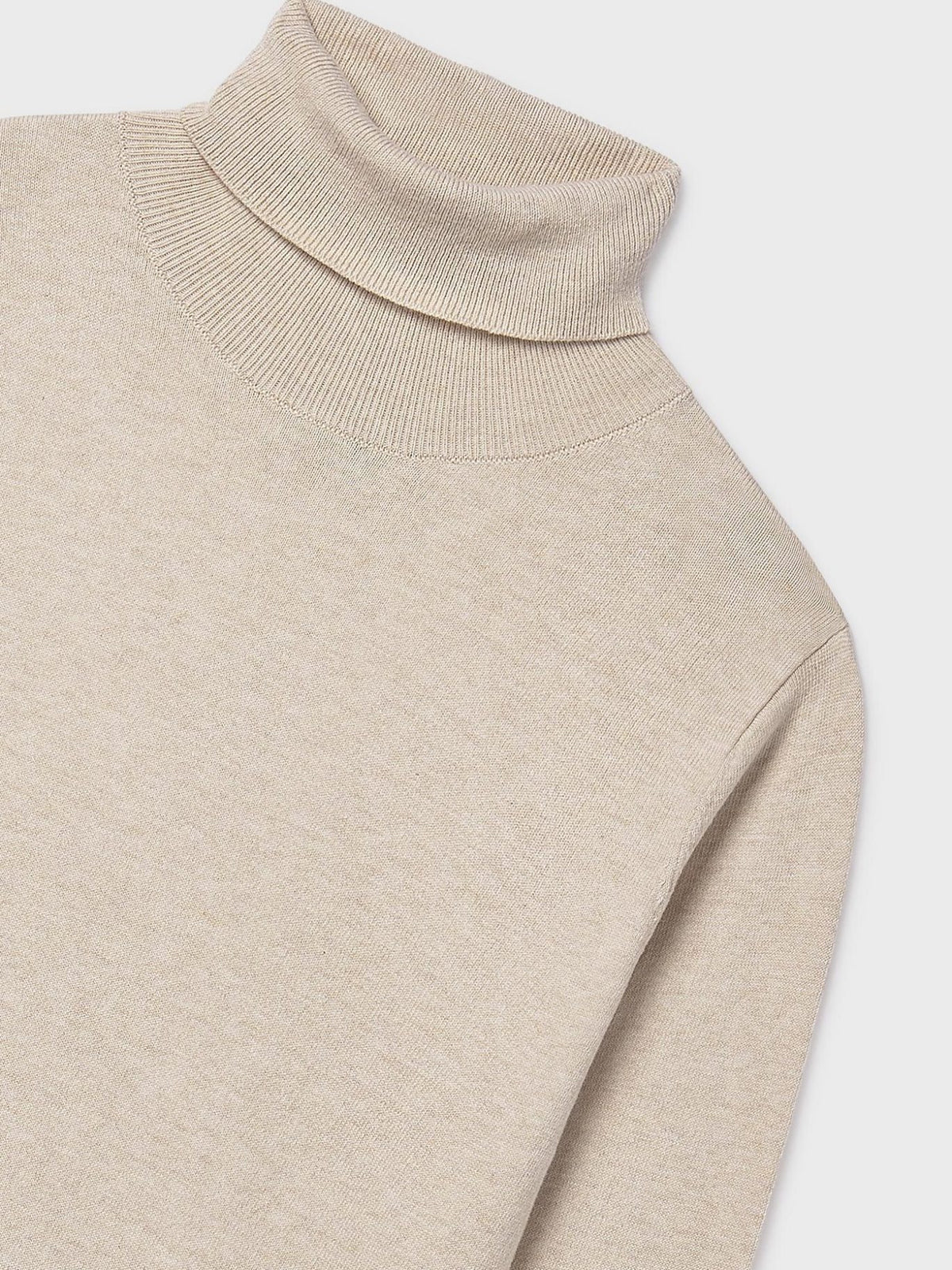 Camisola tricot básica Sésamo vig (Bege)  para Menina - Mayoral
