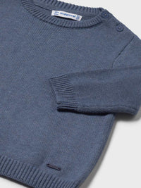 Jersey c/gola redonda básico Baleia vi (Antracite)  para Bebé Menino - Mayoral