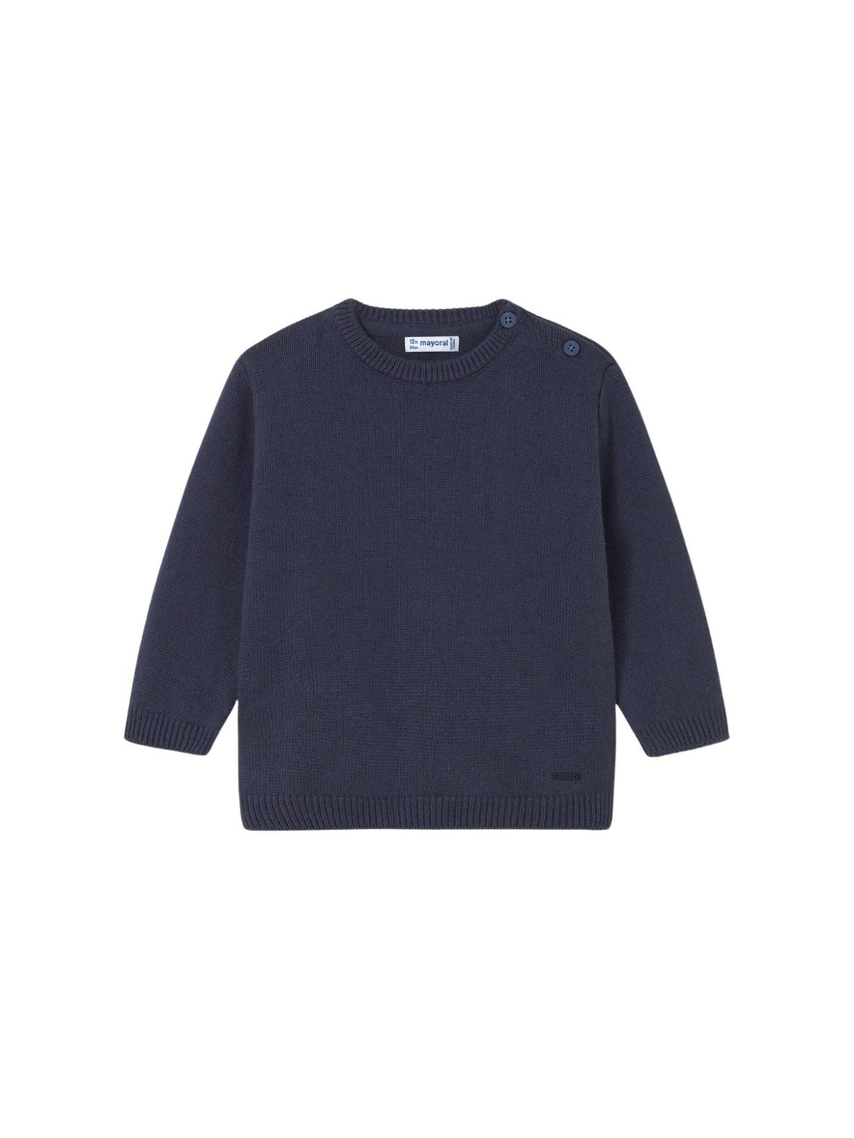 Jersey c/gola redonda básico Azul escur (Marinho)  para Bebé Menino - Mayoral