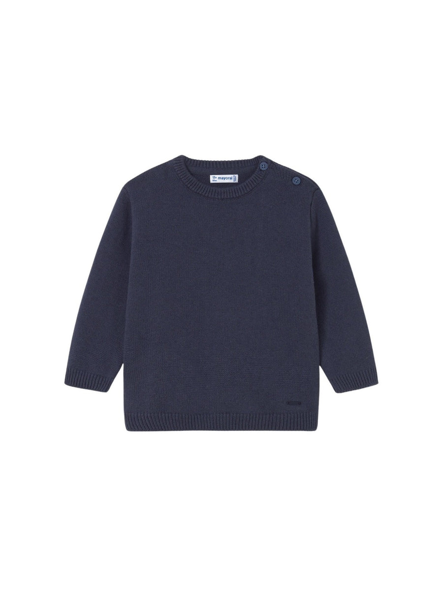 Jersey c/gola redonda básico Azul escur (Marinho)  para Bebé Menino - Mayoral