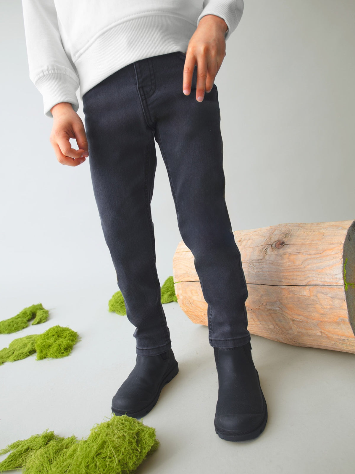 Calça ganga slim fit básico Preto (Preto)  para Menino - Mayoral