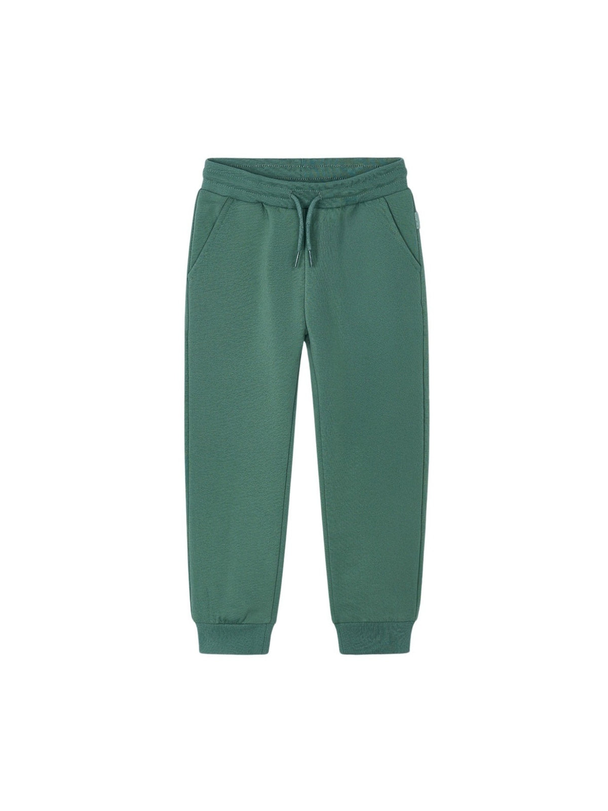 Calça felpa básica punhos Abeto (Verde Tropa)  para Menino - Mayoral