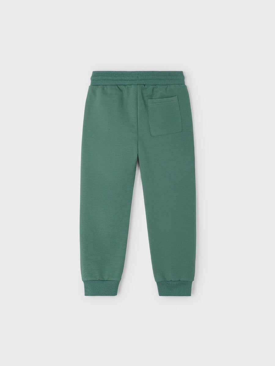 Calça felpa básica punhos Abeto (Verde Tropa)  para Menino - Mayoral