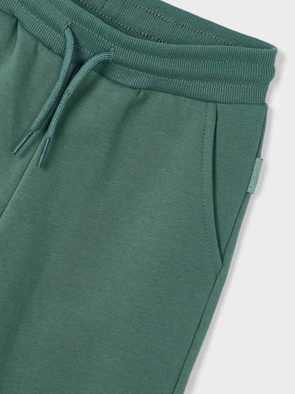 Calça felpa básica punhos Abeto (Verde Tropa)  para Menino - Mayoral