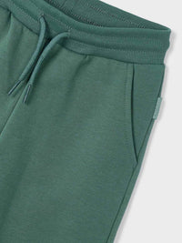 Calça felpa básica punhos Abeto (Verde Tropa)  para Menino - Mayoral