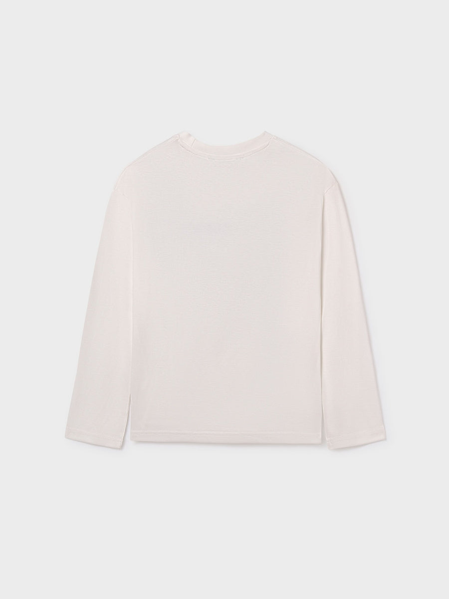 Camiseta básica bebé Nata (Creme / Pérola)  para Menino - Mayoral