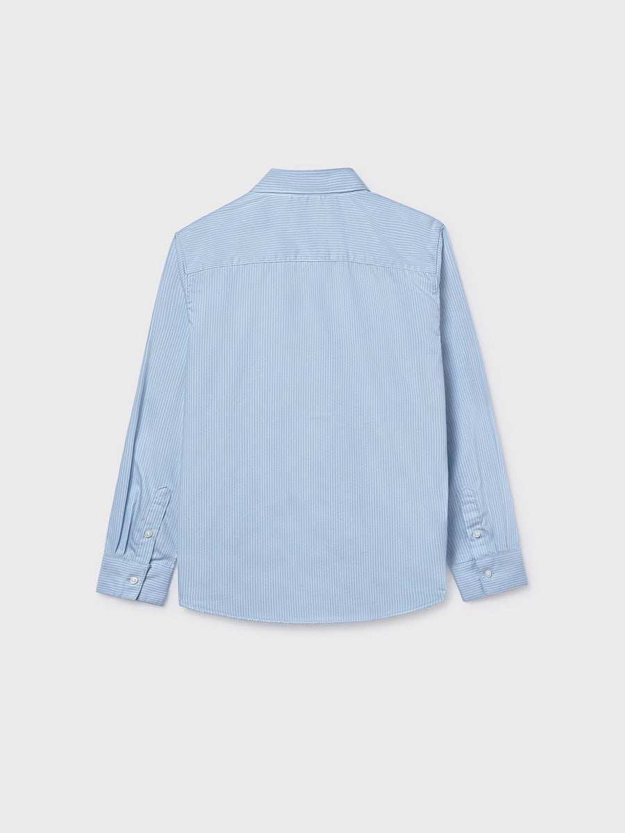 Camisa m/comp.básica Celeste ra (Celeste)  para Menino - Mayoral
