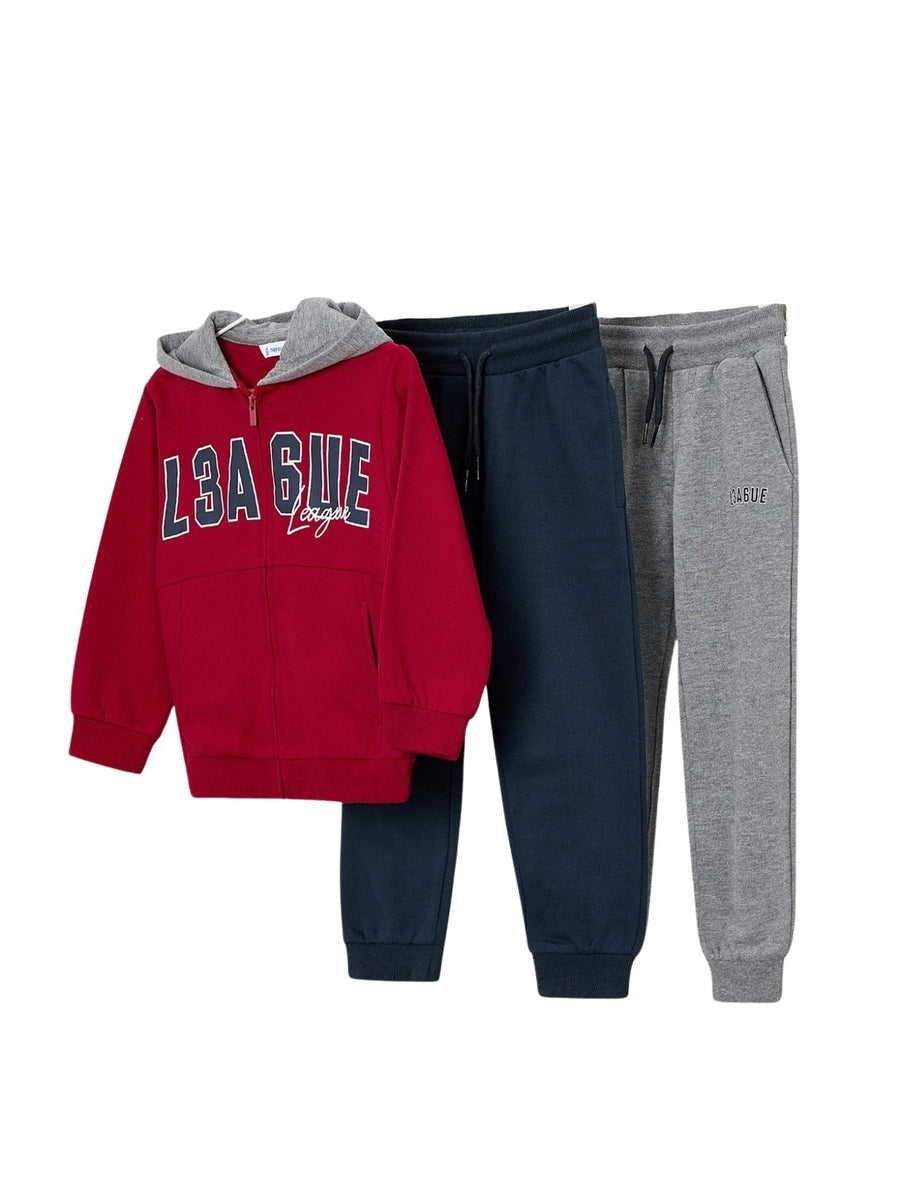 Fato treino felpa 2p básico Vermelho (Vermelho)  para Menino - Mayoral