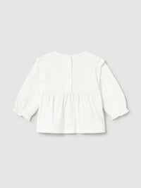 Camisola Crú (Creme / Pérola)  para Bebé Menina - Mayoral