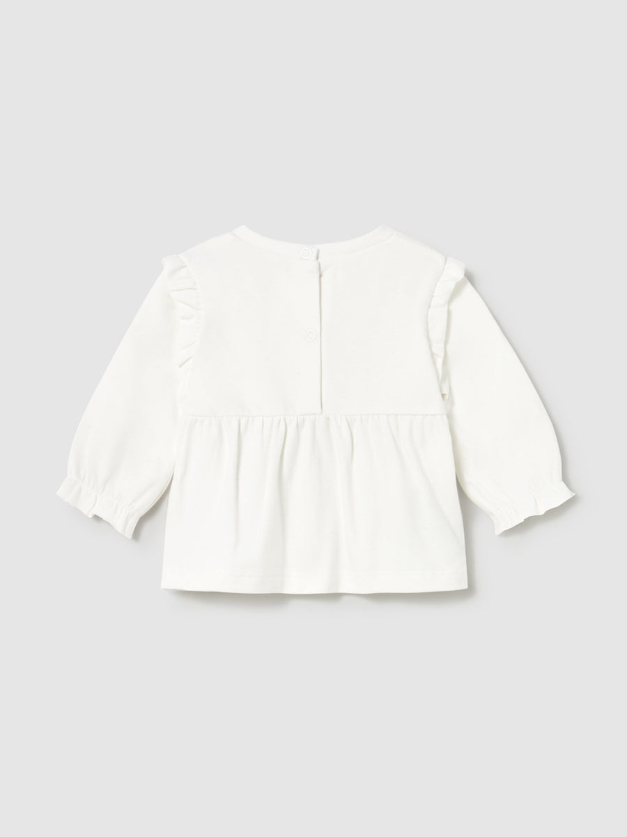 Camisola Crú (Creme / Pérola)  para Bebé Menina - Mayoral