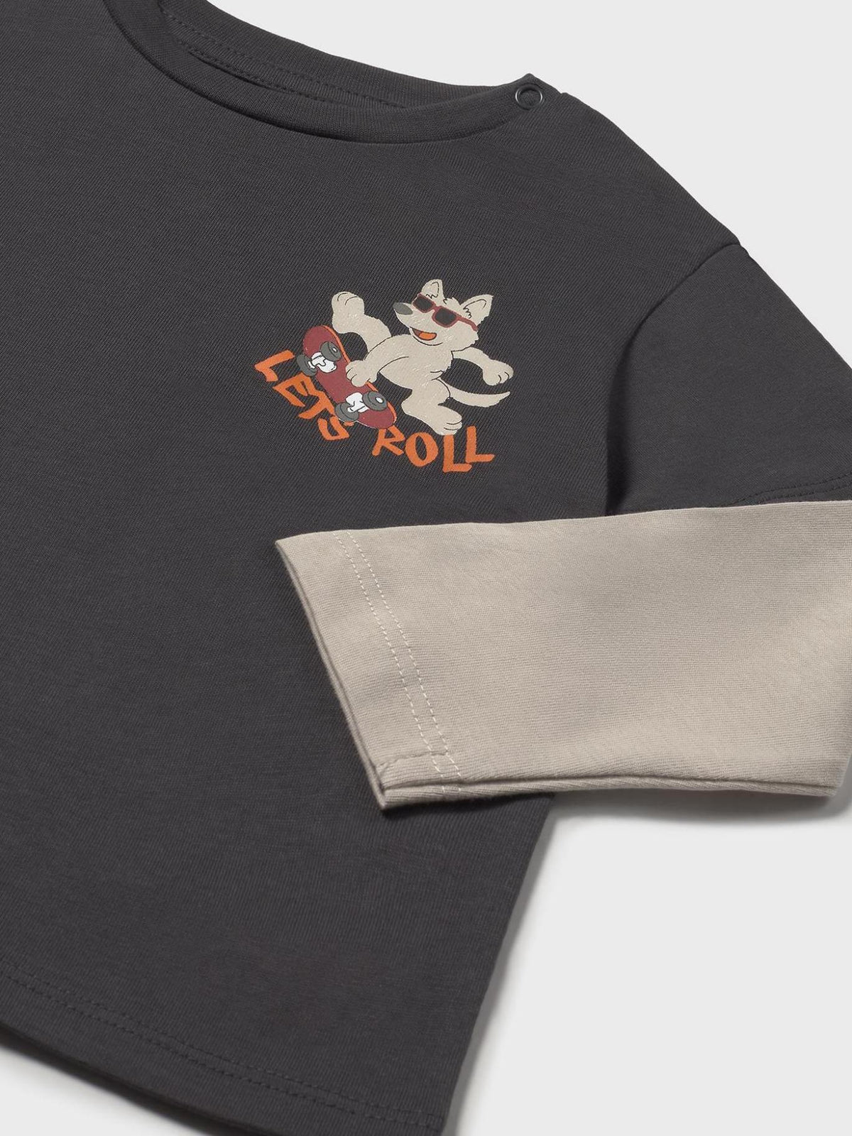 Camiseta dupla manga Sombra (Cinza Escuro)  para Bebé Menino - Mayoral