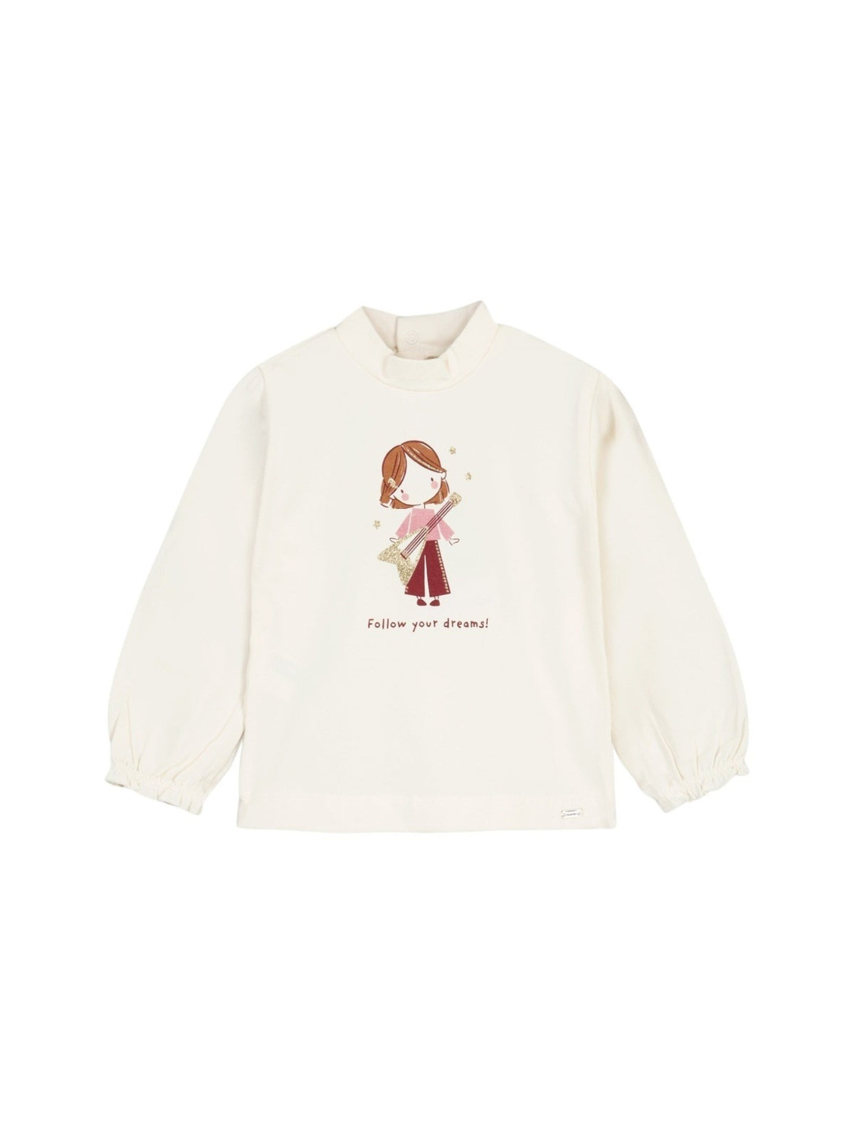 Semicisne gráfica Macchiato (Creme / Pérola)  para Bebé Menina - Mayoral