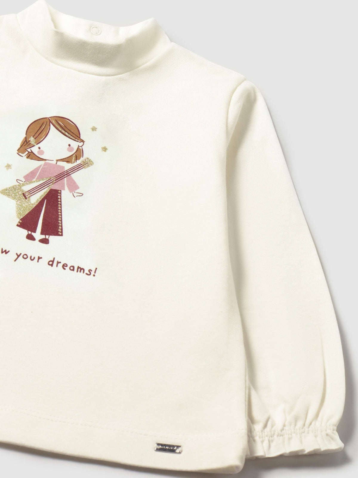Semicisne gráfica Macchiato (Creme / Pérola)  para Bebé Menina - Mayoral