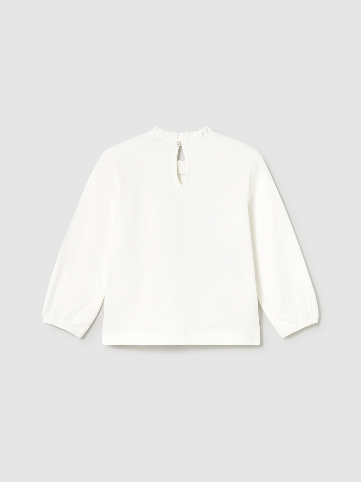 Camiseta m/comp. clássica Nata (Creme / Pérola)  para Bebé Menina - Mayoral