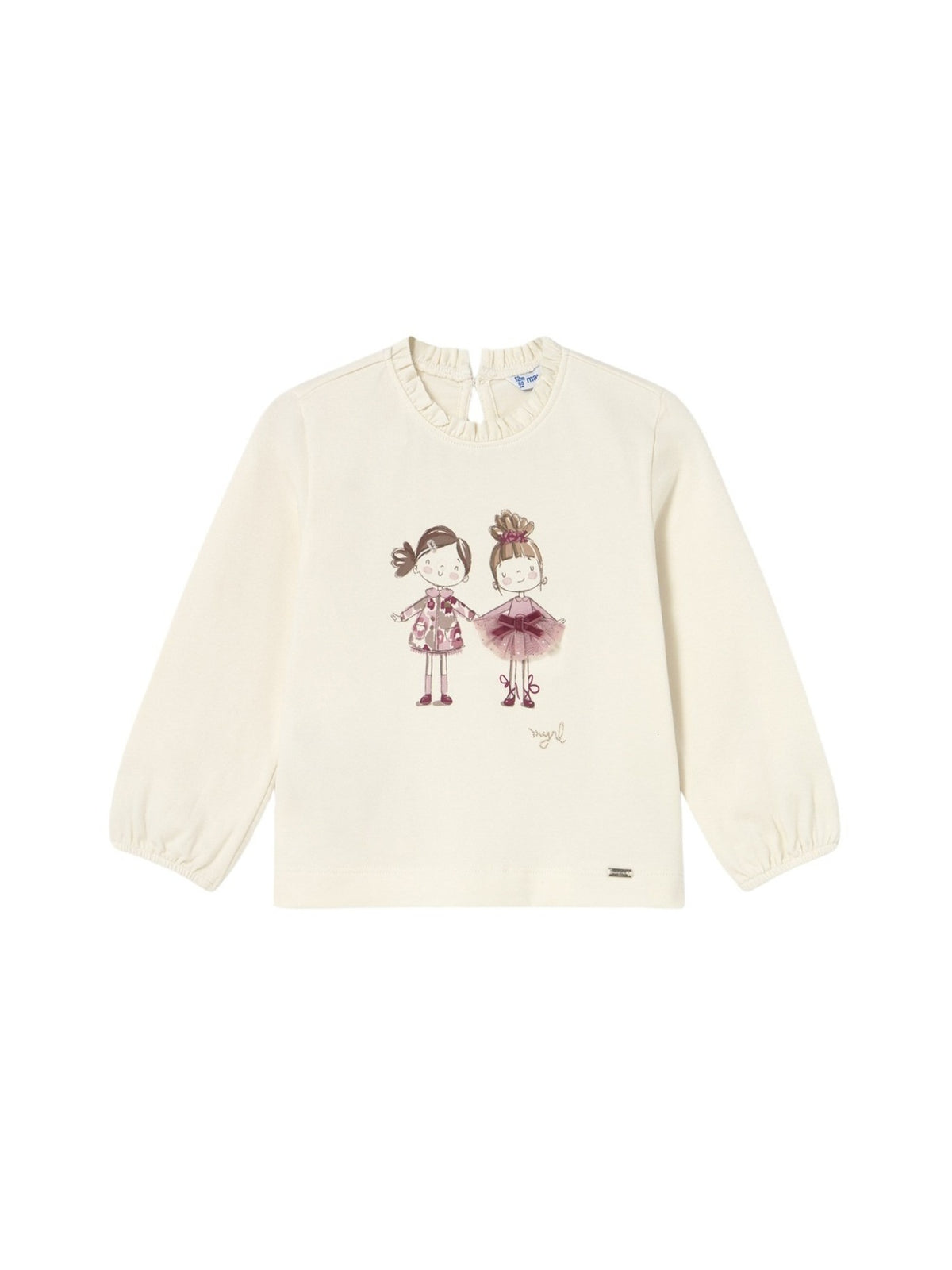 Camiseta m/comp. clássica Mac-quarzo (Rosa Velho)  para Bebé Menina - Mayoral