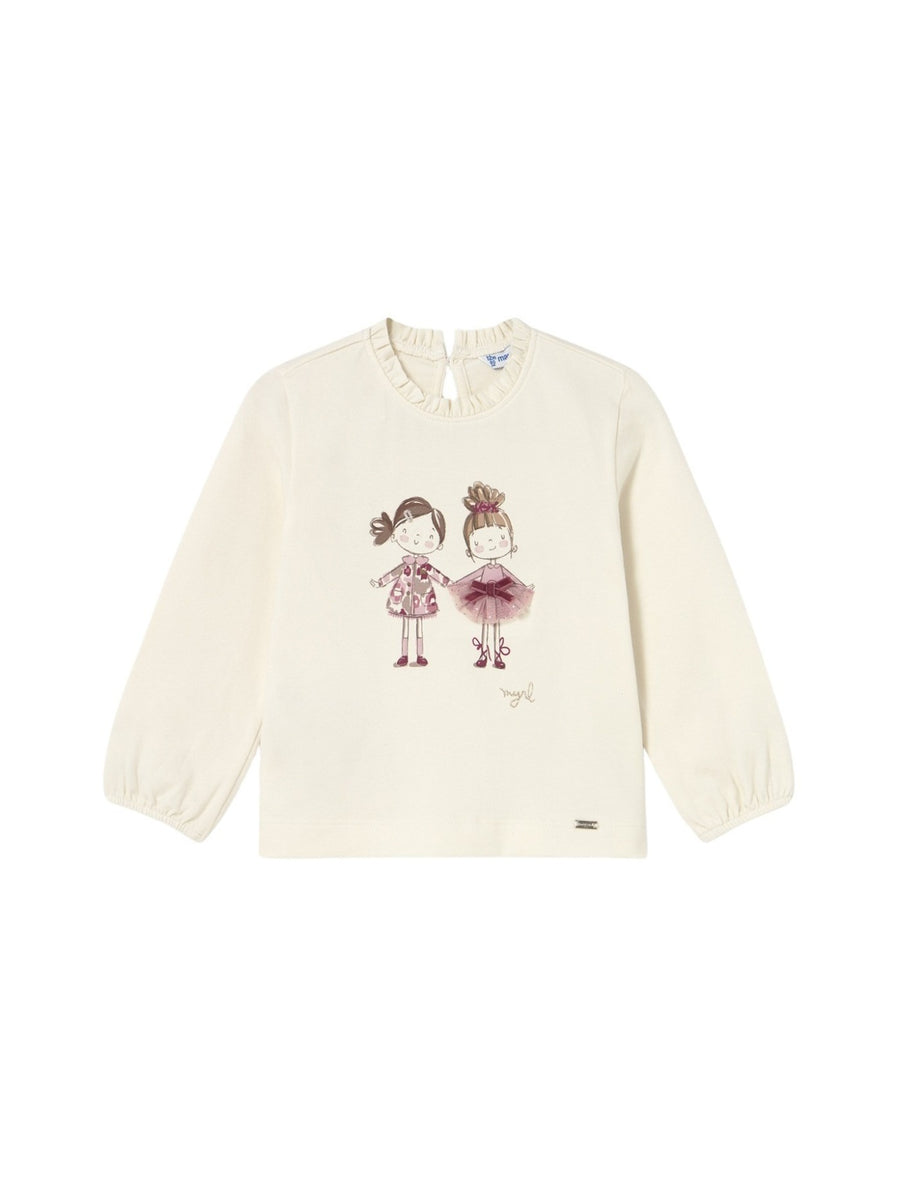 Camiseta m/comp. clássica Mac-quarzo (Rosa Velho)  para Bebé Menina - Mayoral