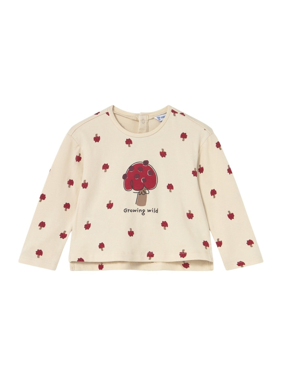 Camiseta estampada Amêndoa (Bege)  para Bebé Menina - Mayoral