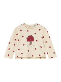 Camiseta estampada Amêndoa (Bege)  para Bebé Menina - Mayoral