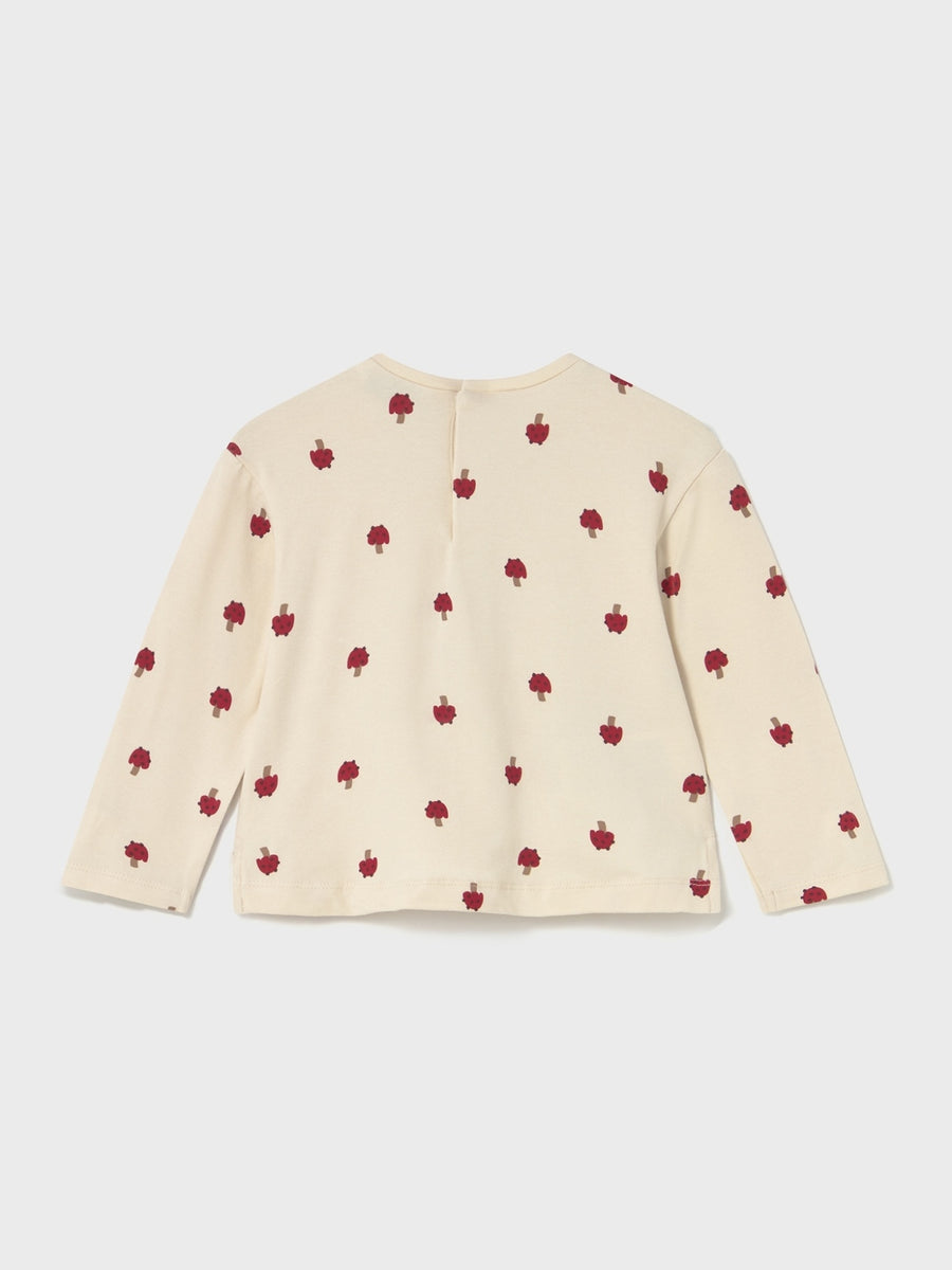 Camiseta estampada Amêndoa (Bege)  para Bebé Menina - Mayoral