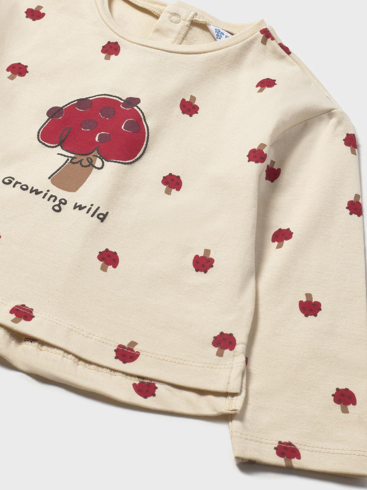 Camiseta estampada Amêndoa (Bege)  para Bebé Menina - Mayoral