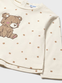 Camiseta estampada Macchiato (Creme / Pérola)  para Bebé Menina - Mayoral
