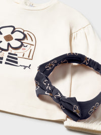 Camisola com bandolete Mac-marinh (Marinho)  para Bebé Menina - Mayoral