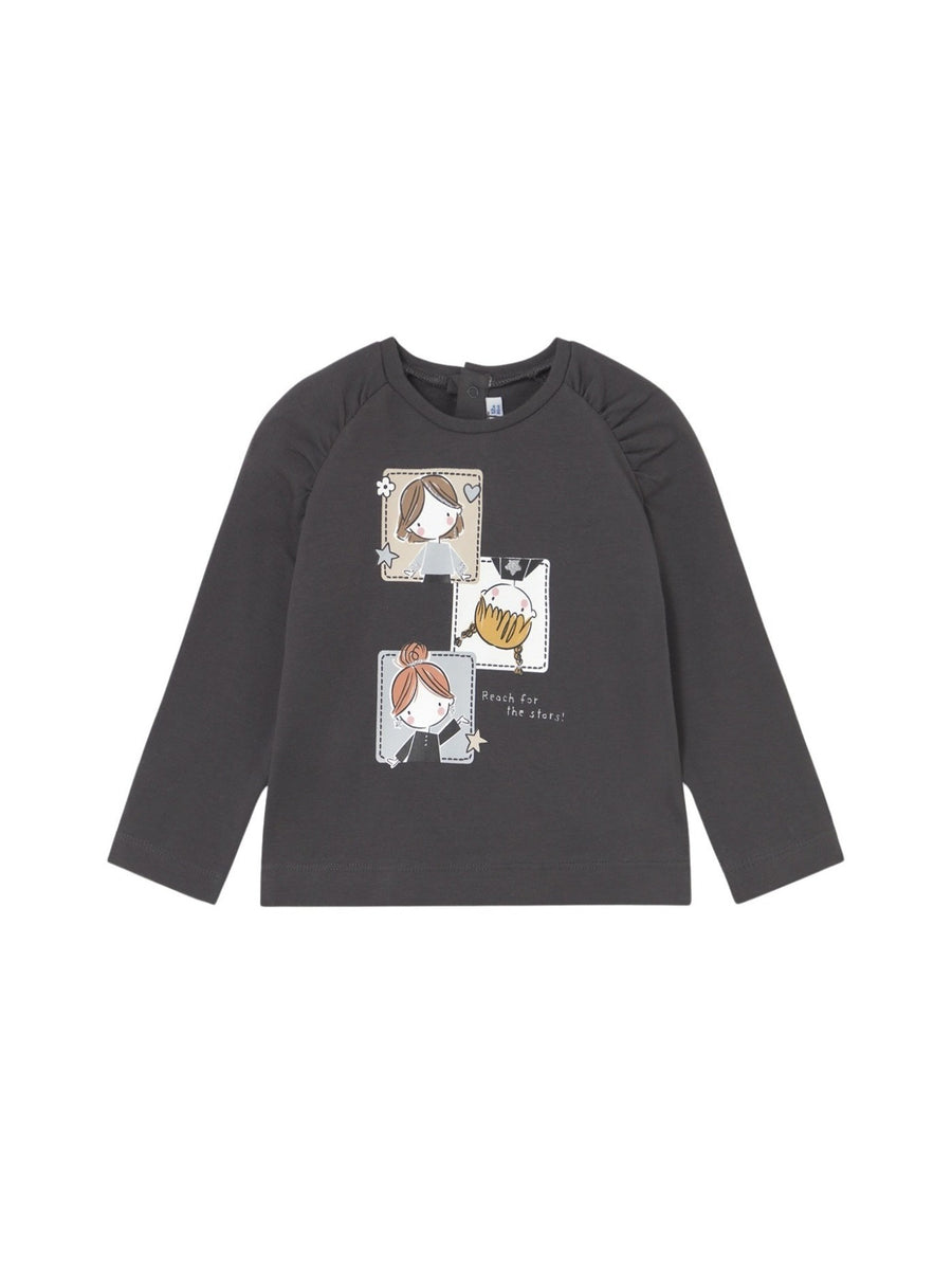 Camisola Chumbo (Cinza Escuro)  para Bebé Menina - Mayoral