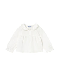 Blusa gasa plumeti Nata (Creme / Pérola)  para Bebé Menina - Mayoral