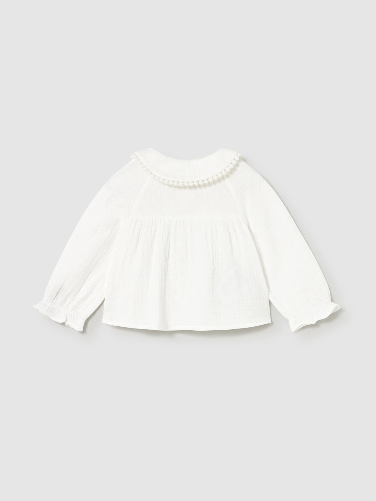 Blusa gasa plumeti Nata (Creme / Pérola)  para Bebé Menina - Mayoral