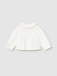 Blusa gasa plumeti Nata (Creme / Pérola)  para Bebé Menina - Mayoral