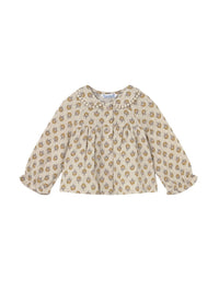 Blusa gasa plumeti Mel (Castanho Claro)  para Bebé Menina - Mayoral