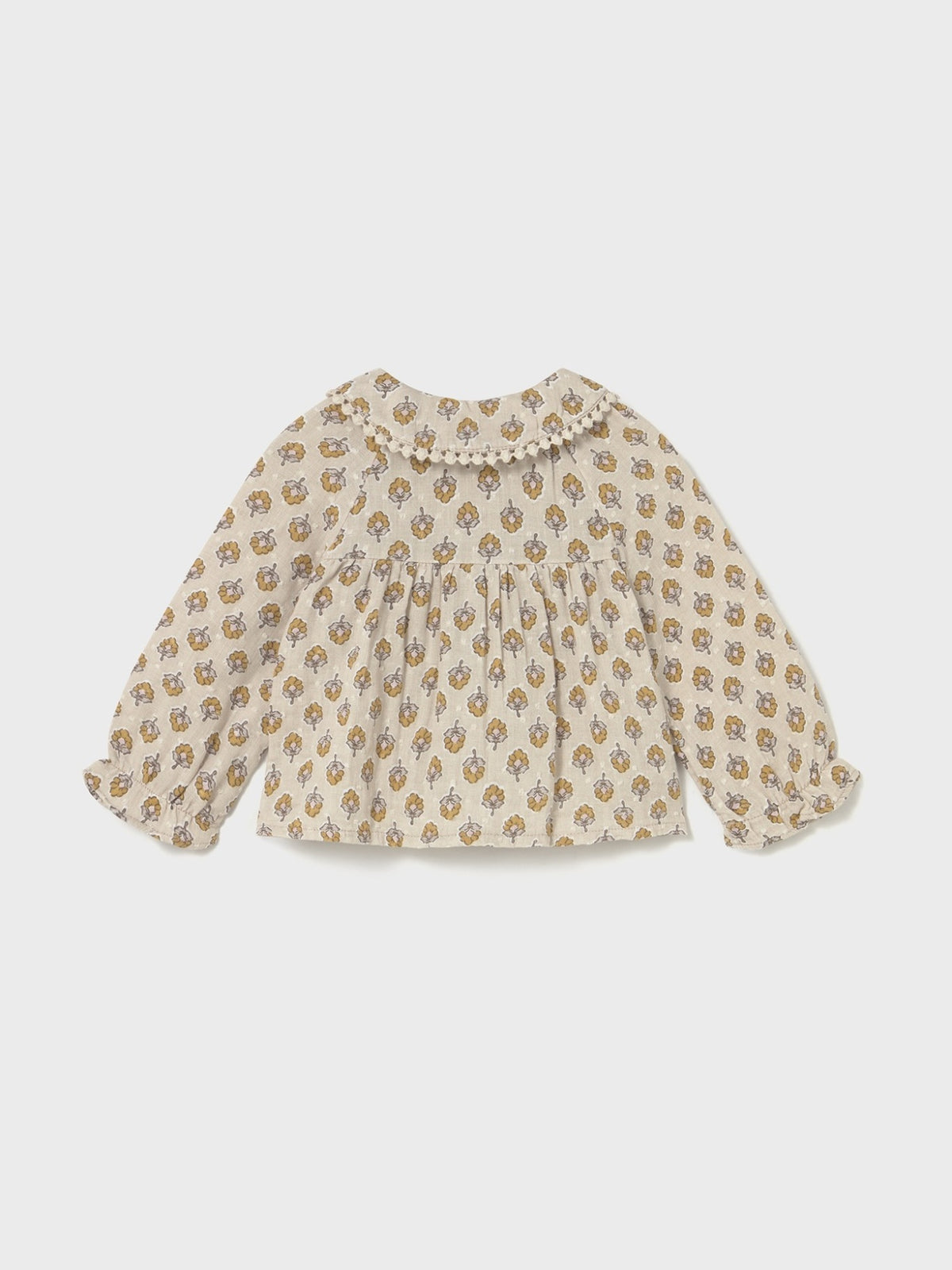 Blusa gasa plumeti Mel (Castanho Claro)  para Bebé Menina - Mayoral