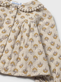 Blusa gasa plumeti Mel (Castanho Claro)  para Bebé Menina - Mayoral