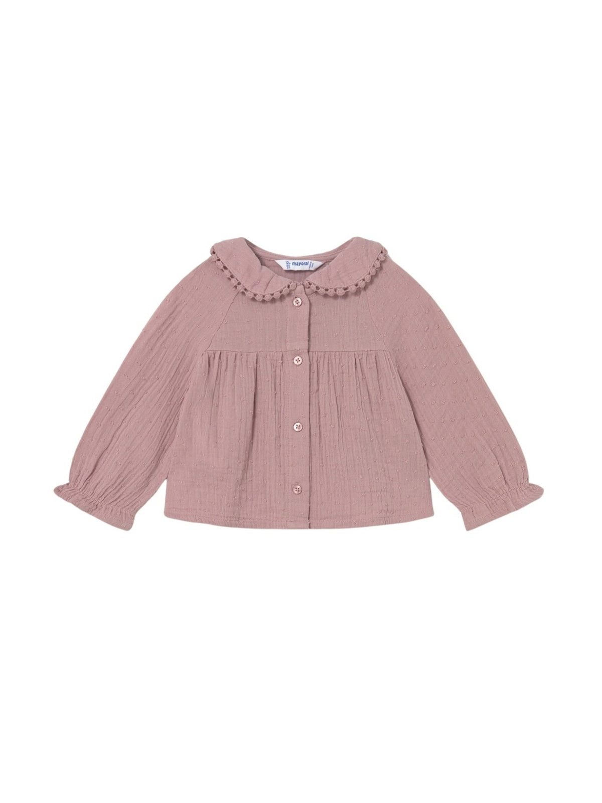 Blusa gasa plumeti Quartzo (Rosa)  para Bebé Menina - Mayoral