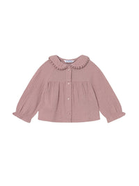 Blusa gasa plumeti Quartzo (Rosa)  para Bebé Menina - Mayoral